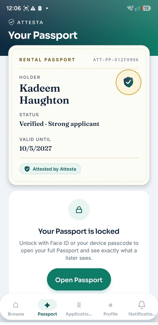 Locked behind Face ID